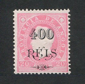1902 - Afinsa nº 60a. D. Luis I com sobretaxa. Selo de 400r/20r novo sem goma. Denteado 12 1/2, Tipo II. Em boas condições.