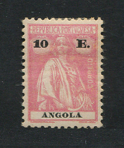 1925 - Afinsa nº 220. Ceres. Selo de 10$00 novo, COM CHARNEIRA (*) e goma original. Em boas condições.