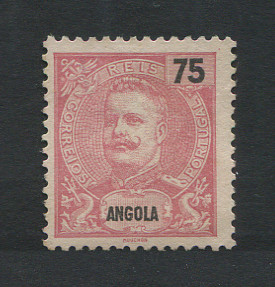 1898 - Afinsa nº 45. D. Carlos I. Selo de 75r novo sem goma. Em boas condições.