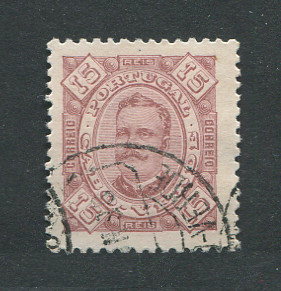 1893 - Afinsa nº 27. D. Carlos I. Selo de 15 reis usado. Denteado 11 1/2. Em boas condições.