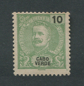 1898 - Afinsa nº 39. D. Carlos I. Selo de 10 reis novo, sem goma. Em boas condições.