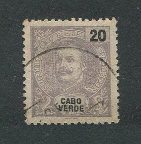 1898 - Afinsa nº 41. D. Carlos I. Selo de 20 reis usado. Em boas condições.