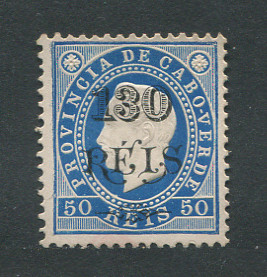 1902 - Afinsa nº 57. D. Luis I com sobretaxa. Selo de 130r/50r novo sem goma. Em boas condições.