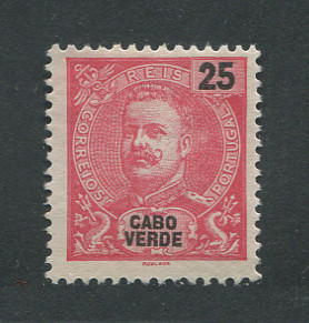 1903 - Afinsa nº 78. D. Carlos I novas cores e valores. Selo de 25r novo, sem goma. Em boas condições.