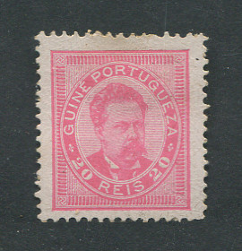1886 - Afinsa nº 26. D. Luis I. Selo de 20 reis novo sem goma. Em boas condições.