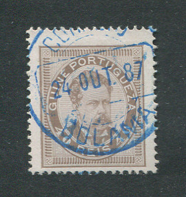 1886 - Afinsa nº 28a. D. Luis I. Selo de 40 reis usado. Denteado 13 1/2. Em boas condições.