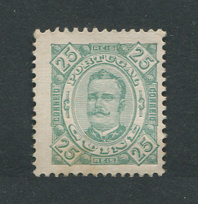 1893 - Afinsa nº 39. D. Carlos I. Selo de 25r novo sem goma. Em boas condições.