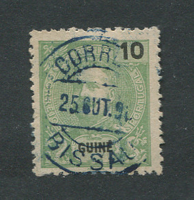 1898 - Afinsa nº 49. D. Carlos I. Selo de 10r usado. Em boas condições.