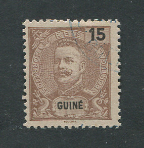 1898 - Afinsa nº 50. D. Carlos I. Selo de 15r usado. Em boas condições.
