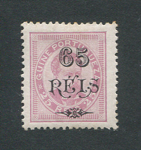 1902 - Afinsa nº 64. D. Luis I com sobretaxa. Selo de 65r/25r novo, COM CHARNEIRA (*) e goma original. Em boas condições.