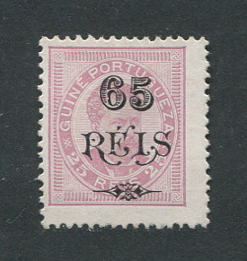1902 - Afinsa nº 64. D. Luis I com sobretaxa. Selo de 65r/25r novo, sem goma. Em boas condições.