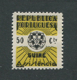 1942 - Imposto Postal nº 11. Assistência. Selo de 50c nova sem goma como emitido. Em boas condições.