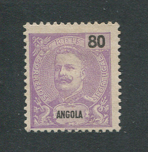 1898 - Afinsa nº 46. D. Carlos I. Selo de 80r novo sem goma. Em boas condições.