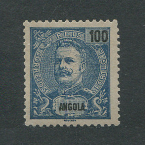 1898 - Afinsa nº 47. D. Carlos I. Selo de 100r novo, sem goma. Em boas condições.