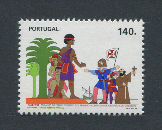 1994 - Afinsa nº 2256. Portugal - Senegal. Série nova sem charneira. Goma Original. Em boas condições.