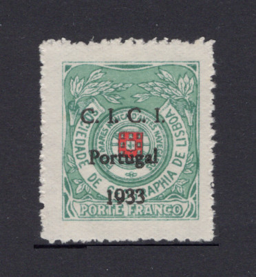 Soc. Geografia - 1933 - Afinsa nº 15. Sobrecarga A. Selo novo, SEM GOMA. Em boas condições.