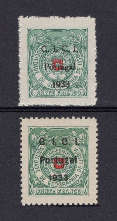 Soc. Geografia - 1933 - Afinsa nº  15/16. Série completa nova, SEM GOMA. Em boas condições.