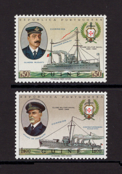 1967 - Afinsa nº 320/321. Clube Militar Naval. Série completa nova SEM CHARNEIRA (**) e com goma original. Em boas condições.