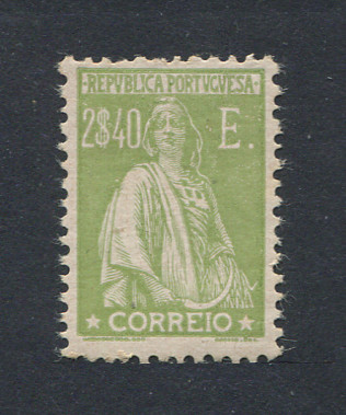 1924 - Afinsa nº 293. Ceres. Selo de 2$40 novo, COM CHARNEIRA (*) e goma original. Em boas condições.
