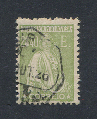 1924 - Afinsa nº 293. Ceres. Selo de 2$40 USADO. Em boas condições.