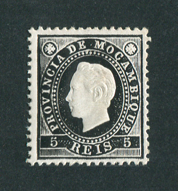 1886 - Afinsa nº 15. D. Luis I. Selo de 5 reis novo SEM CHARNEIRA (**) e com goma original. Papel porcelana, denteado 12 1/2. Em boas condições.