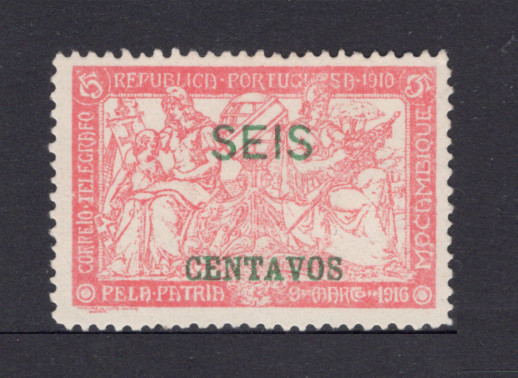 1918 - Afinsa nº 205. Taxa de Guerra. Selo de 6c/5c novo, SEM GOMA. Em boas condições.