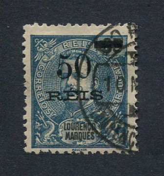 1905 - Afinsa nº 77. D. Carlos com sobretaxa. Selo de 50r/65r usado. Em boas condições.