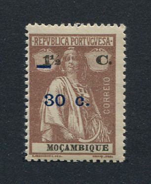 1921 - Afinsa nº 235. Ceres com sobretaxa. Selo de 30c / 1 1/2c novo SEM CHARNEIRA (**) e com goma original. Papel acetinado, denteado 15x14. Em boas condições.