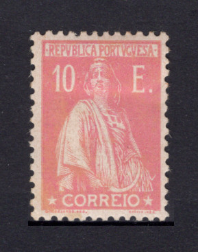 1924 - Afinsa nº 297. Ceres . Selo de 10$00 novo COM CHARNEIRA (*) e goma original. Em boas condições.