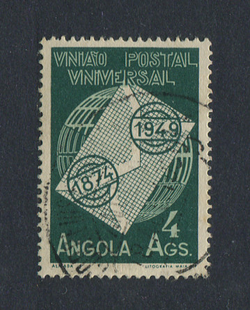 1949 - Afinsa nº 320. UPU. Selo de 4a usado. Em boas condições.