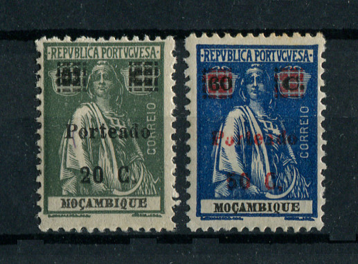 1924 - Porteado nº 49/50. Ceres com sobretaxa. Série completa nova, SEM GOMA. Selo nº 49 em denteado 12x11 1/2. Em boas condições.