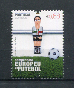 2012 - Afinsa nº 4207. Campeonato Europeu de Futebol. Série nova sem charneira. Goma Original. Em boas condições.
