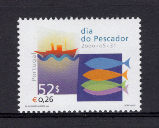 2000 - Afinsa nº 2701. BAIXO CUSTO. Dia do Pescador. Série nova sem charneira. Goma Original. Em boas condições.