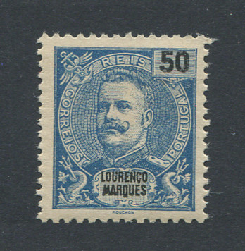 1898 - Afinsa nº 38. D. Carlos. Selo de 50 reis novo sem goma. Em boas condições.