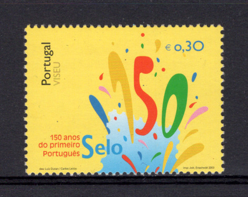 2003 - Afinsa nº 2979. 150 Anos Do Primeiro Selos Português - Viseu. Série completa nova sem charneira. Goma Original. Em boas condições.