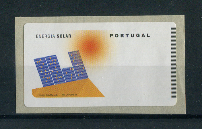 2006 - #35 - Energia Solar. AMIEL. ERRO, OMISSÃO DE TAXA. Nova. Autoadesiva. Em boas condições.
