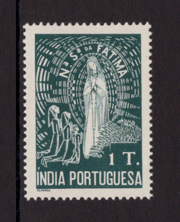 1948 - Afinsa nº 389. Fátima. Selo de 1T novo SEM CHARNEIRA (**) e com goma original. Em boas condições.