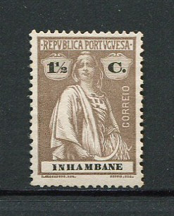1914 - Afinsa nº 74. Ceres. Selo de 1 1/2c novo, sem goma. Papel porcelana. Em boas condições.
