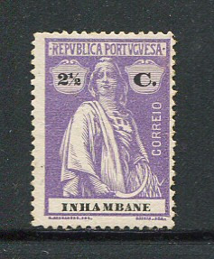 1914 - Afinsa nº 76. Ceres. Selo de 2 1/2c novo, sem goma. Papel porcelana. Em boas condições.