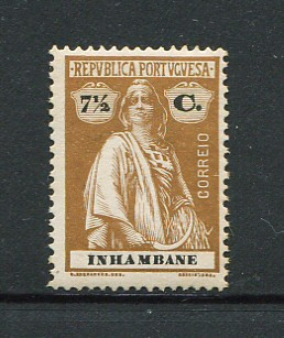 1914 - Afinsa nº 78. Ceres. Selo de 7 1/2c novo, COM CHARNEIRA (*) e goma original. Papel porcelana. Em boas condições.