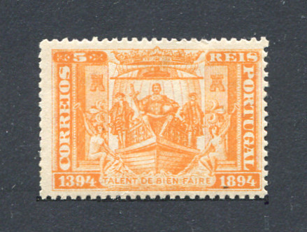 1894 - Afinsa nº 98. 5º Centenário do Nascimento do Infante D. Henrique. Selo de 5 reis NOVO, SEM GOMA. Em boas condições.