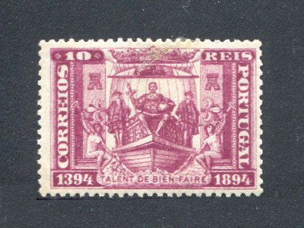 1894 - Afinsa nº 99. 5º Centenário do Nascimento do Infante D. Henrique. Selo de 10 reis NOVO, SEM GOMA. Em boas condições.