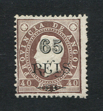 1902 - Afinsa nº 53. D. Luis I com sobretaxa. Selo de 65r/40r novo SEM GOMA. TIPO I. Em boas condições.