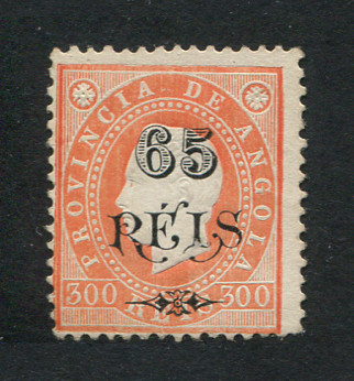 1902 - Afinsa nº 54. D. Luis I com sobretaxa. Selo de 65r/300r novo SEM GOMA. TIPO I. Em boas condições.
