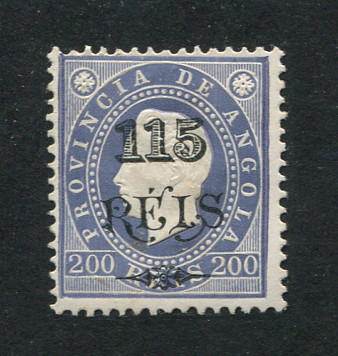 1902 - Afinsa nº 56. D. Luis I com sobretaxa. Selo de 115r/200r novo COM CHARNEIRA (*) e goma original. Em boas condições.