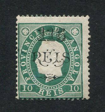 1902 - Afinsa nº 55a. D. Luis I com sobretaxa. Selo de 115r/10r novo COM CHARNEIRA (*) e goma original. Denteado 13 1/2. Em boas condições.
