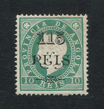 1902 - Afinsa nº 55a. D. Luis I com sobretaxa. Selo de 115r/10r novo sem goma. Denteado 13 1/2. Em boas condições.