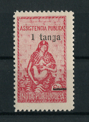 1948 - Imposto Postal nº  8. Assistência Publica. Selo de 1T/6r novo COM CHARNEIRA (*) e goma original. Em boas condições.