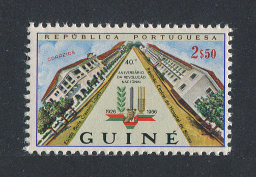 1966 - Afinsa nº 319. 40º Aniv. da Revolução Nacional. Selo de 2$50 novo SEM CHARNEIRA (**) e com goma original. Em boas condições.