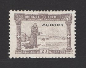 1895 - Afinsa nº 77. 7º Centenário do Nascimento de Santo António. Selo de 20 reis NOVO, SEM GOMA. Em boas condições.
